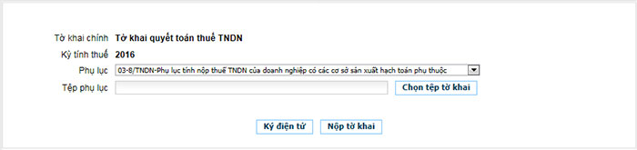 kê khai thuế điện tử