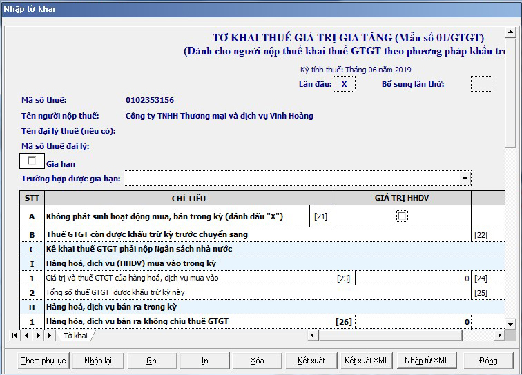 kê khai thuế điện tử