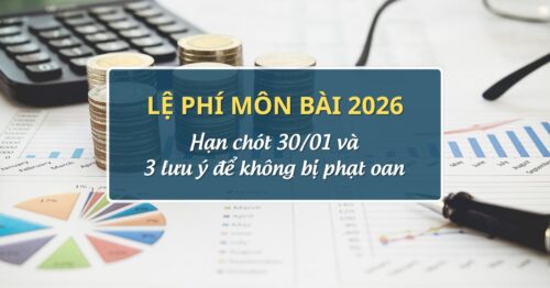 Lệ phí môn bài 2026